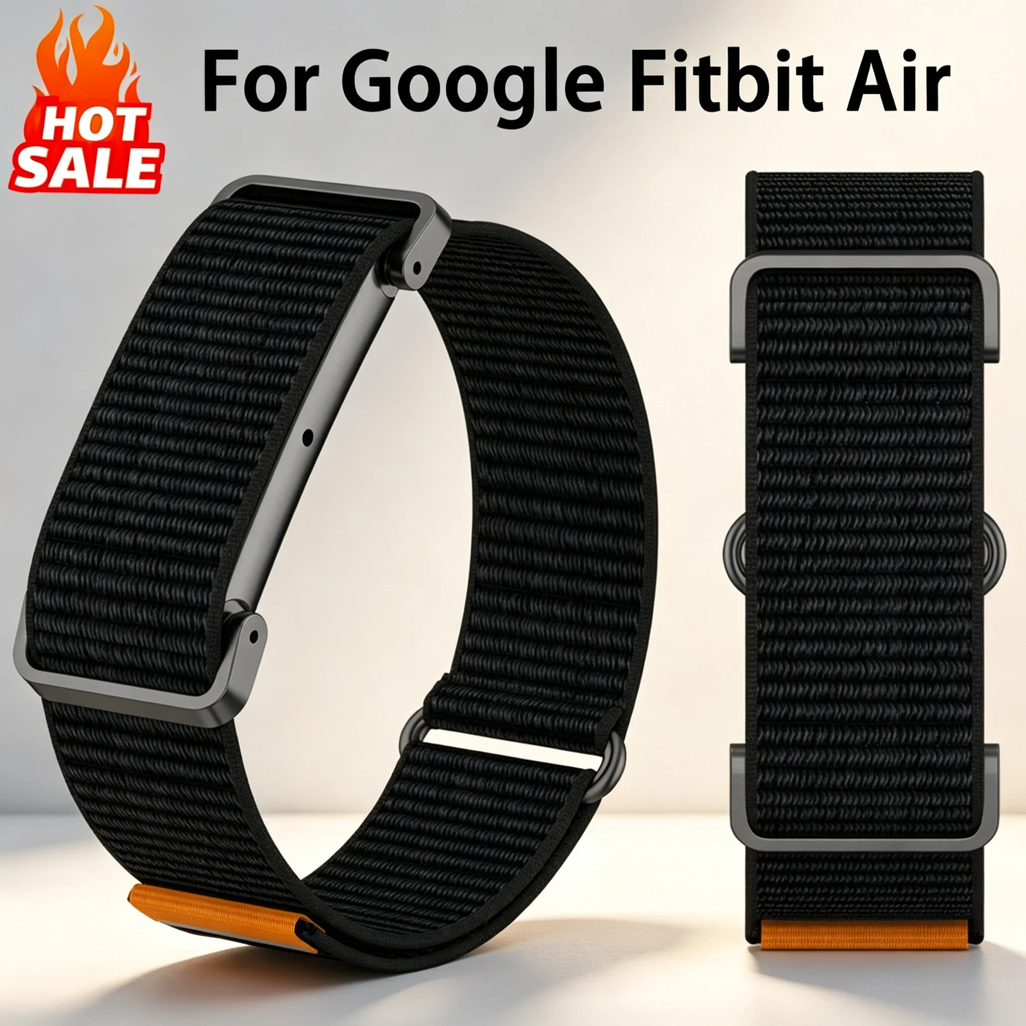 Armband für Google Fitbit Air Smartwatch Zubehör Verstellbares Sport-Elastik-Nylon-Armband Pulseira Armband Correa Fitbit Air Band