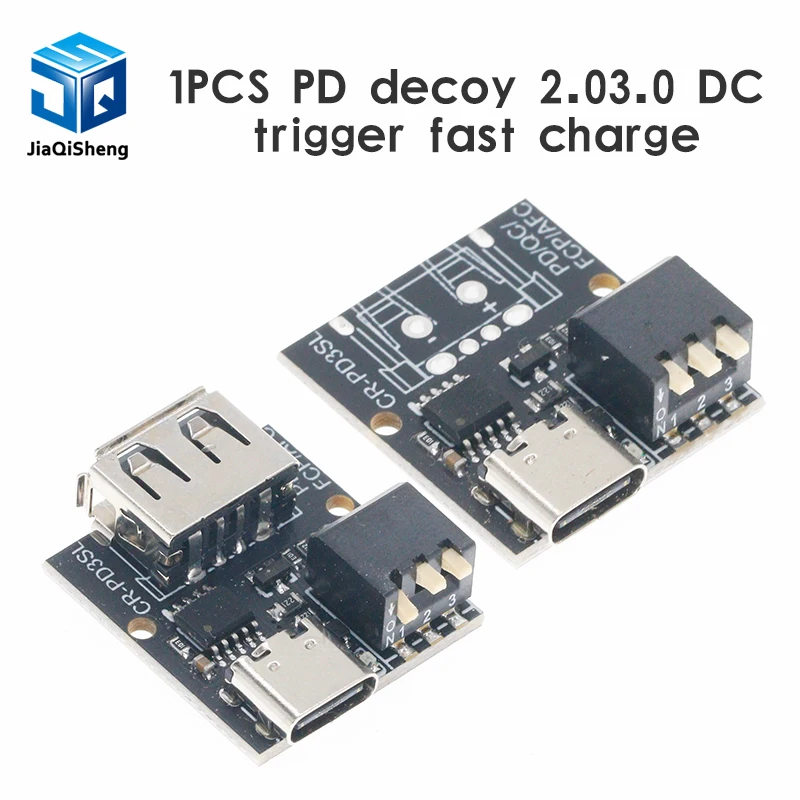 PD decoy QC/AFC/FCP QC battery fast charging trigger adapter charging notebook 9V 12V 15V 20V with Dial switch