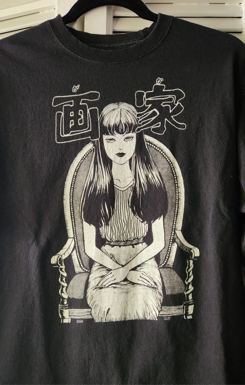 Tomie junji-camiseta de manga comprida, tamanho médio