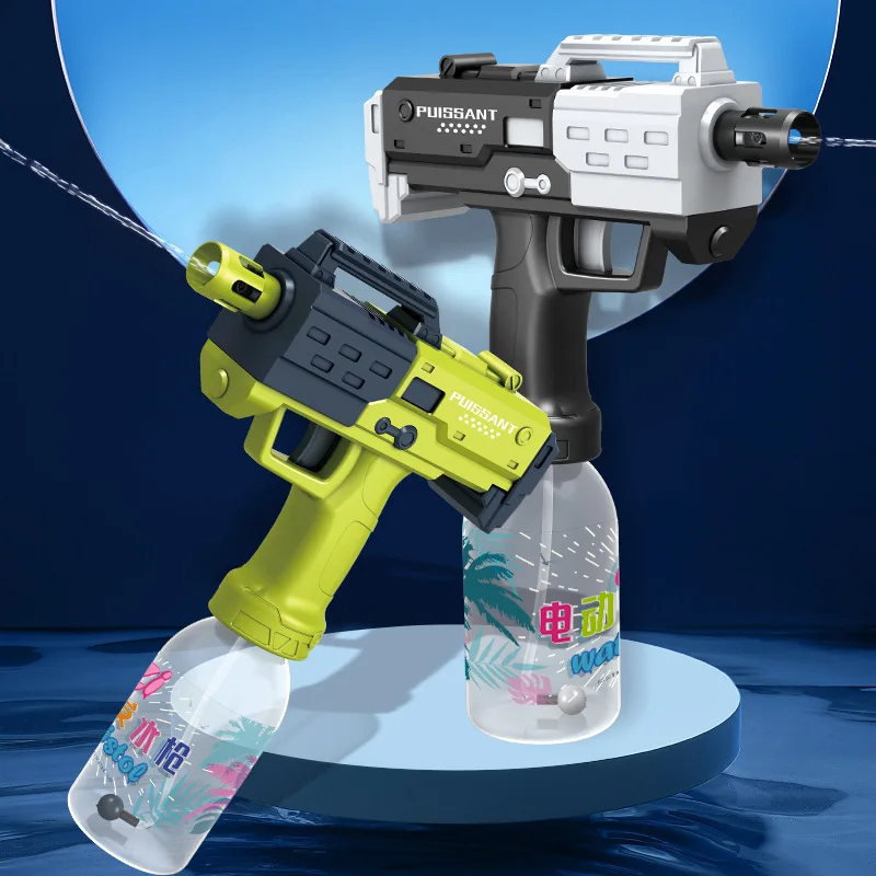 Pistola de água pulverizada uzi para crianças, pistola elétrica de alto desempenho, verão, piscina, praia, batalha, brinquedos ao ar livre