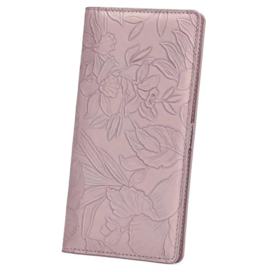

Ultra Slim Thin Wallet for Women Bifold Leather RFID Blocking Designer Credit Card Holder