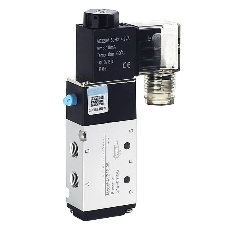 Pneumatic two-position five-way solenoid valve 4V210-08 directional valve 4V110-06/310 control valve 24V sub