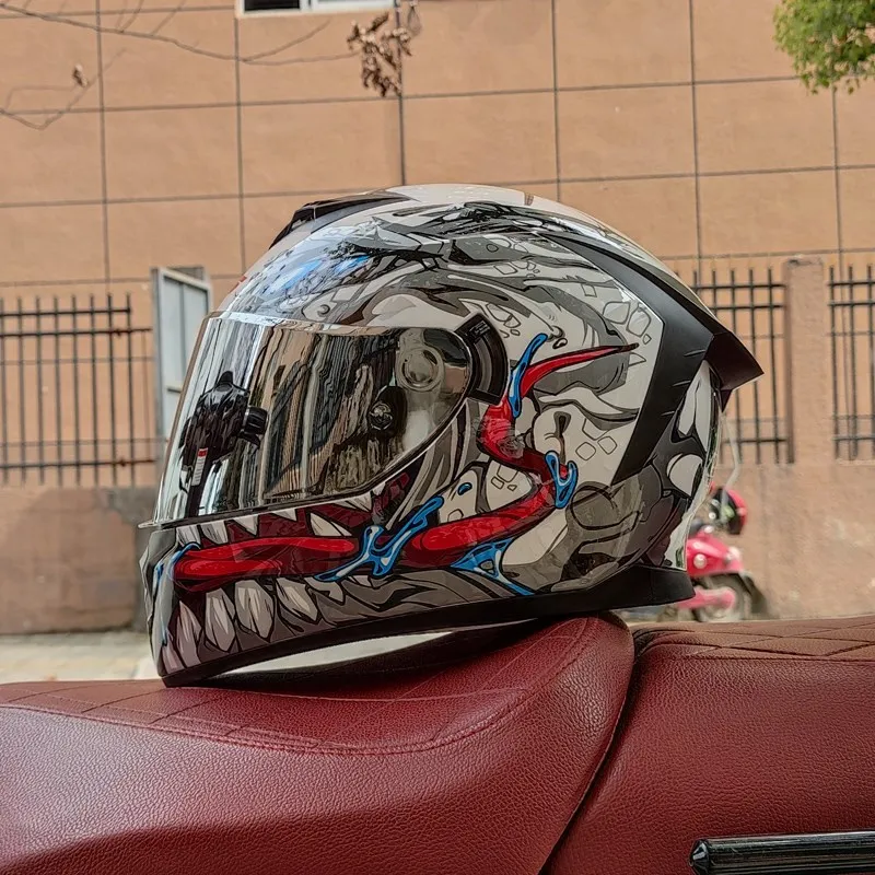 Casco de seguridad modular para motocicleta, protección de cara completa e integral