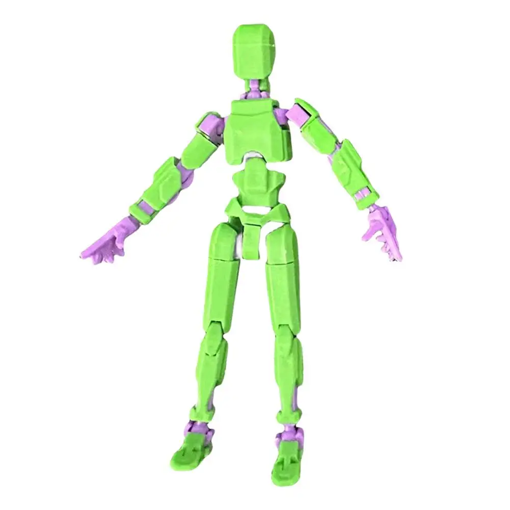 Multi Joint Movable Figure 3D Printed Human Model Dummy Lucky 13 Action Figure Full Body Activity Robot Decompression Toys