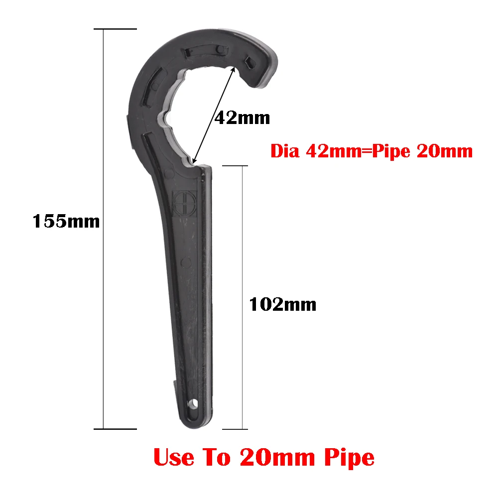 20/25/32/40/50/63mm PE Pipe Fast Connecting Fittings Wrench PVC Tube Valve Lock Nut Special Wrench Irrigation Tubing Repair Tool