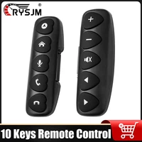 10 teclas retroiluminación LED volante coche Control remoto reproductor de música para Radio de coche DVD GPS navegación Multimedia Android ISO