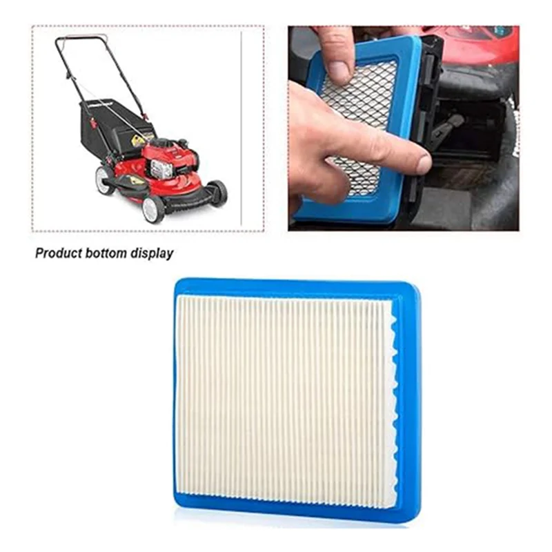 ABPQ-Filtro dell'aria per tosaerba Elementi filtranti quadrati adatti per accessori di ricambio per tosaerba Briggs & Stratton 491588
