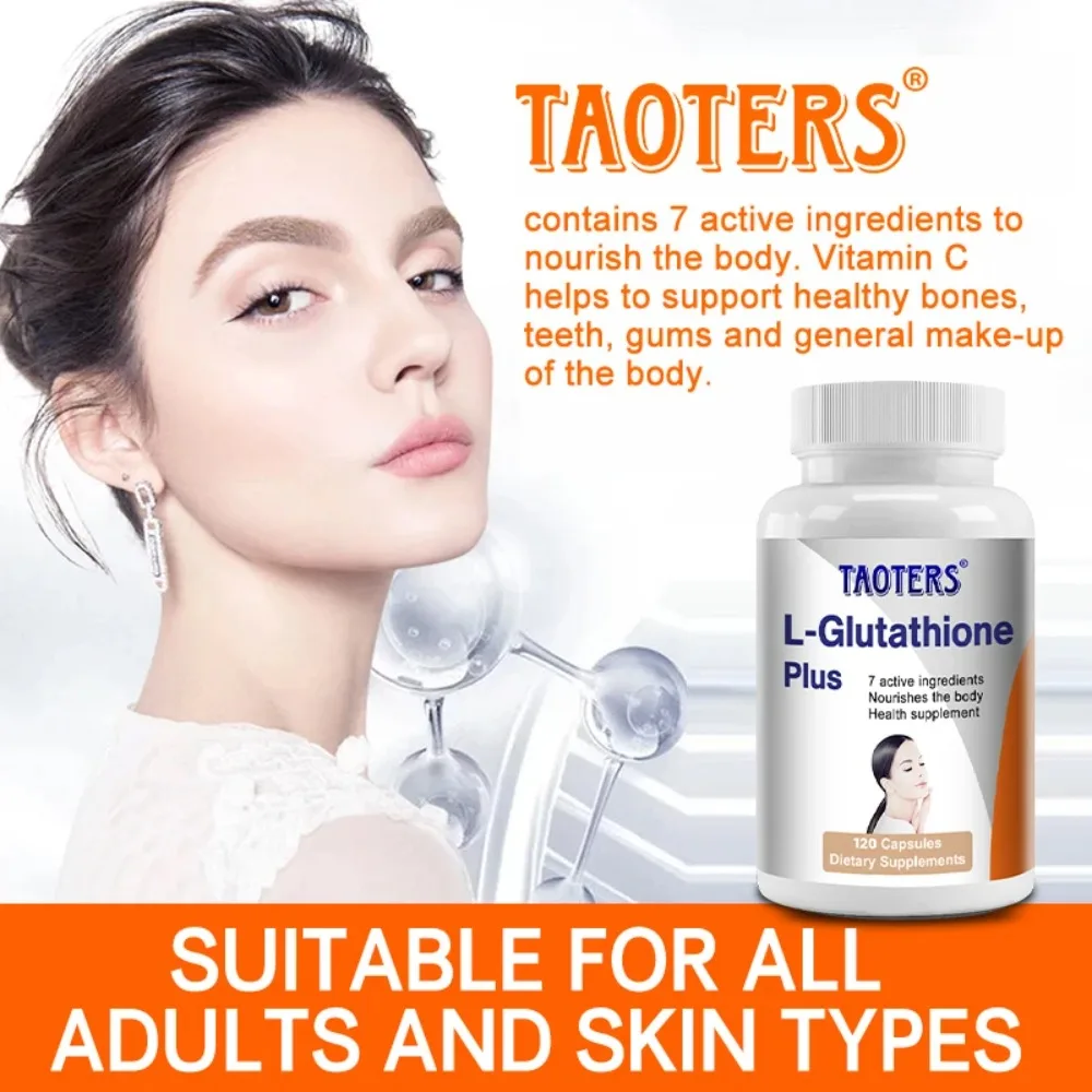 L-Glutathione Capsules - Detoxification and Liver Support, Powerful Antioxidant, Promotes Skin Health