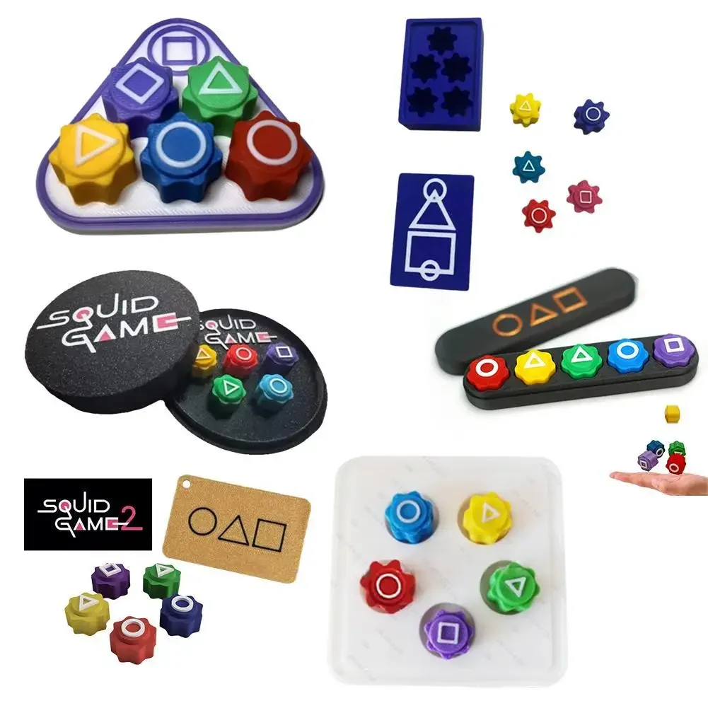 Gong Gi Korean Traditional Play Game Set Hand Eye Coordination Training Board Game Gongi Gi Pieces Dice With Base