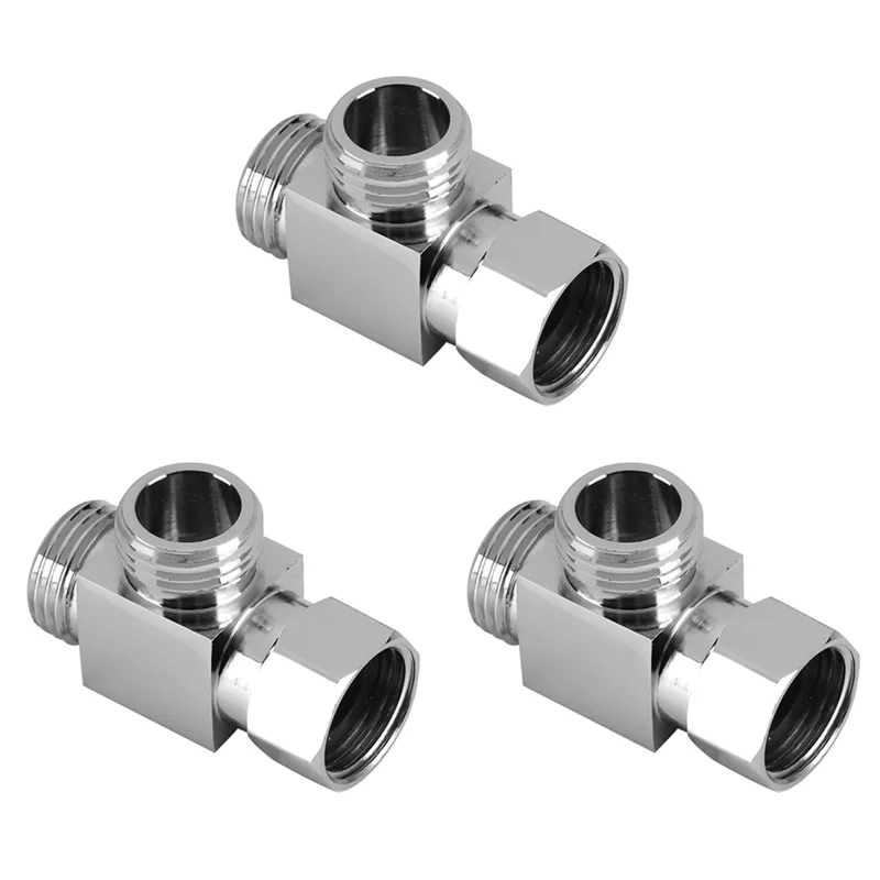 

A89X 3X латунный 3-ходовой переходник для воды, быстрая установка, ванная комната, душ, биде, сменный угол клапана, разъем