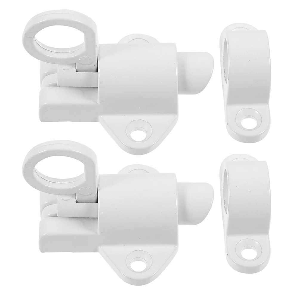 

2Pcs Aluminum Alloy Automatic Spring Latch Heavy Duty Door Bolt Lock for Home Security Door Bolt Lock Gate Latch Aluminum Alloy