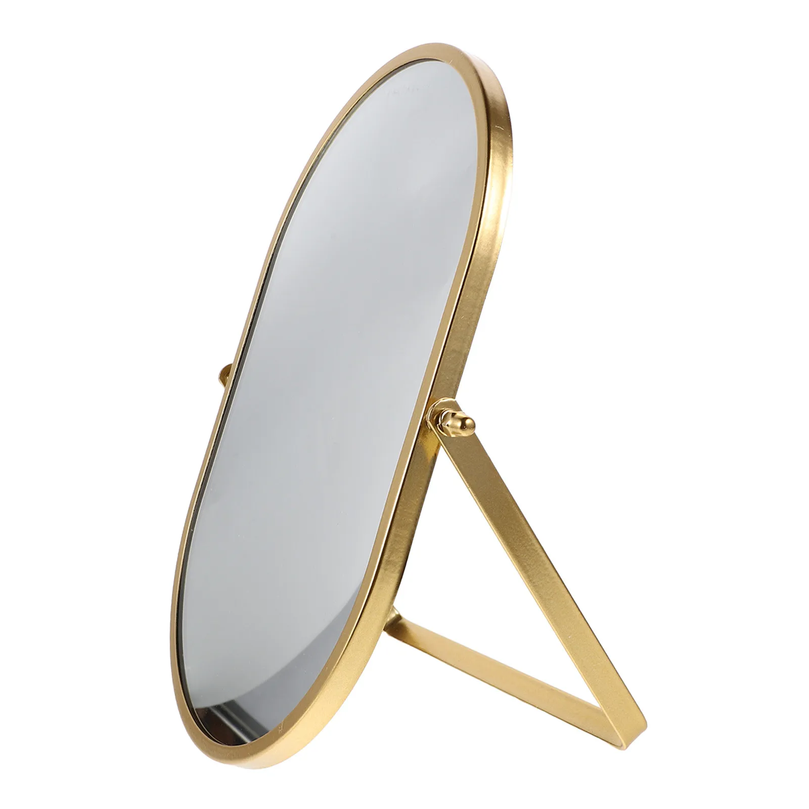 

Настольное складное зеркало для макияжа, портативное косметическое зеркало для общежития и офиса, золотое складное настольное зеркало