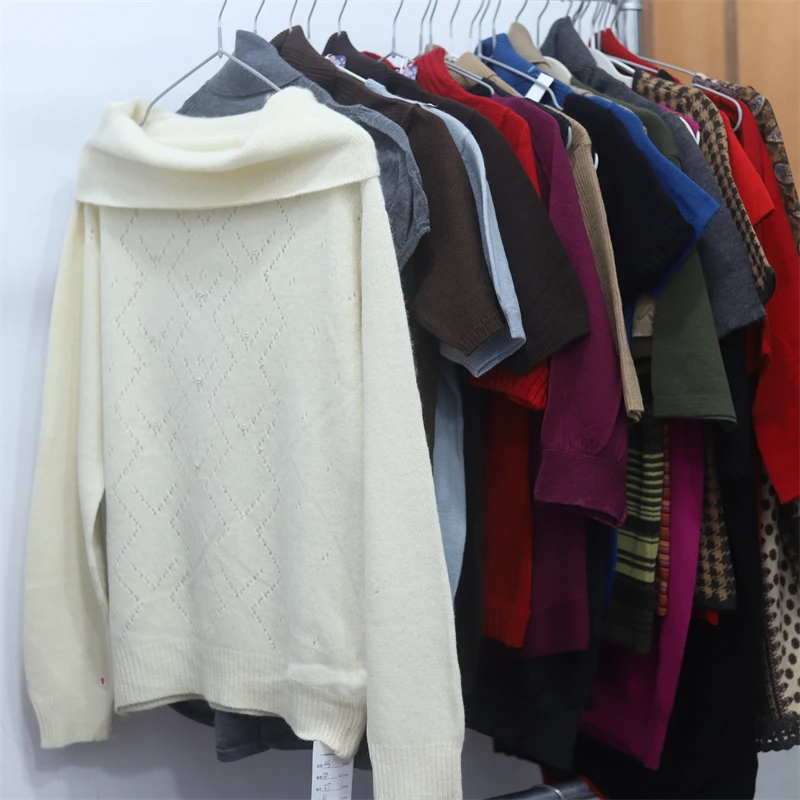 

Винтажный вязаный свитер с высоким воротником и коротким рукавом, женский, приталенный, с круглым вырезом, базовый слой, для повседневной носки, M20