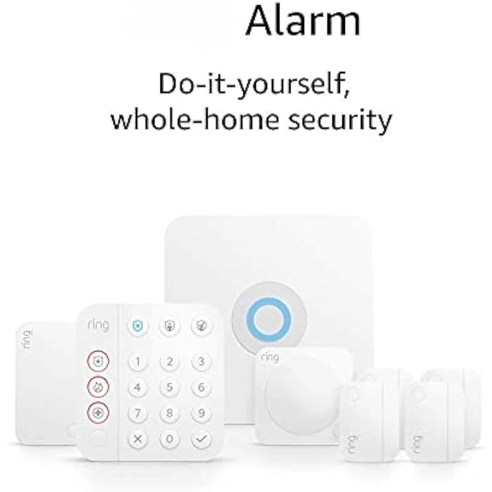 Alarm 8-piece kit (2nd Gen) – home security system with 30-day free Ring Protect Pro subscription