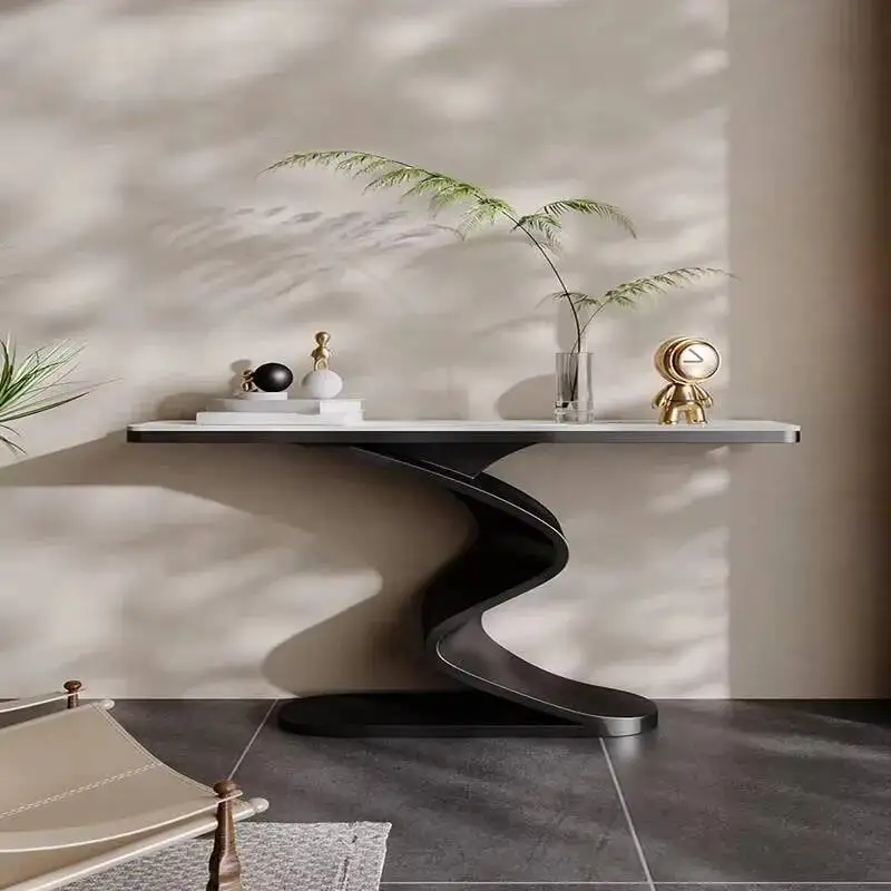 Midcentry Metall Moderne Tische Luxus Konsole Lobby Eingang Konsole Tisch Nordic Flur Consolle Ingresso Wohnzimmer Möbel
