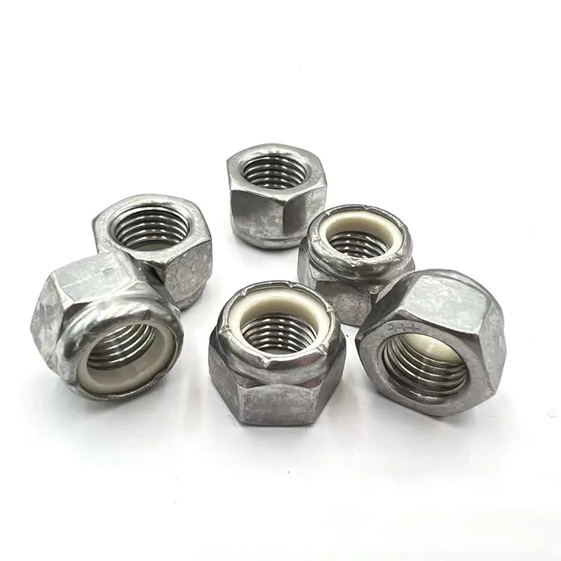 UNF 10# 1/4 5/16 3/8 7/16 1/2 304 A2-70 Stainless Steel UK US Fine Thread Hex Nylon Insert Lock Nut Self-locking Nylock Locknut