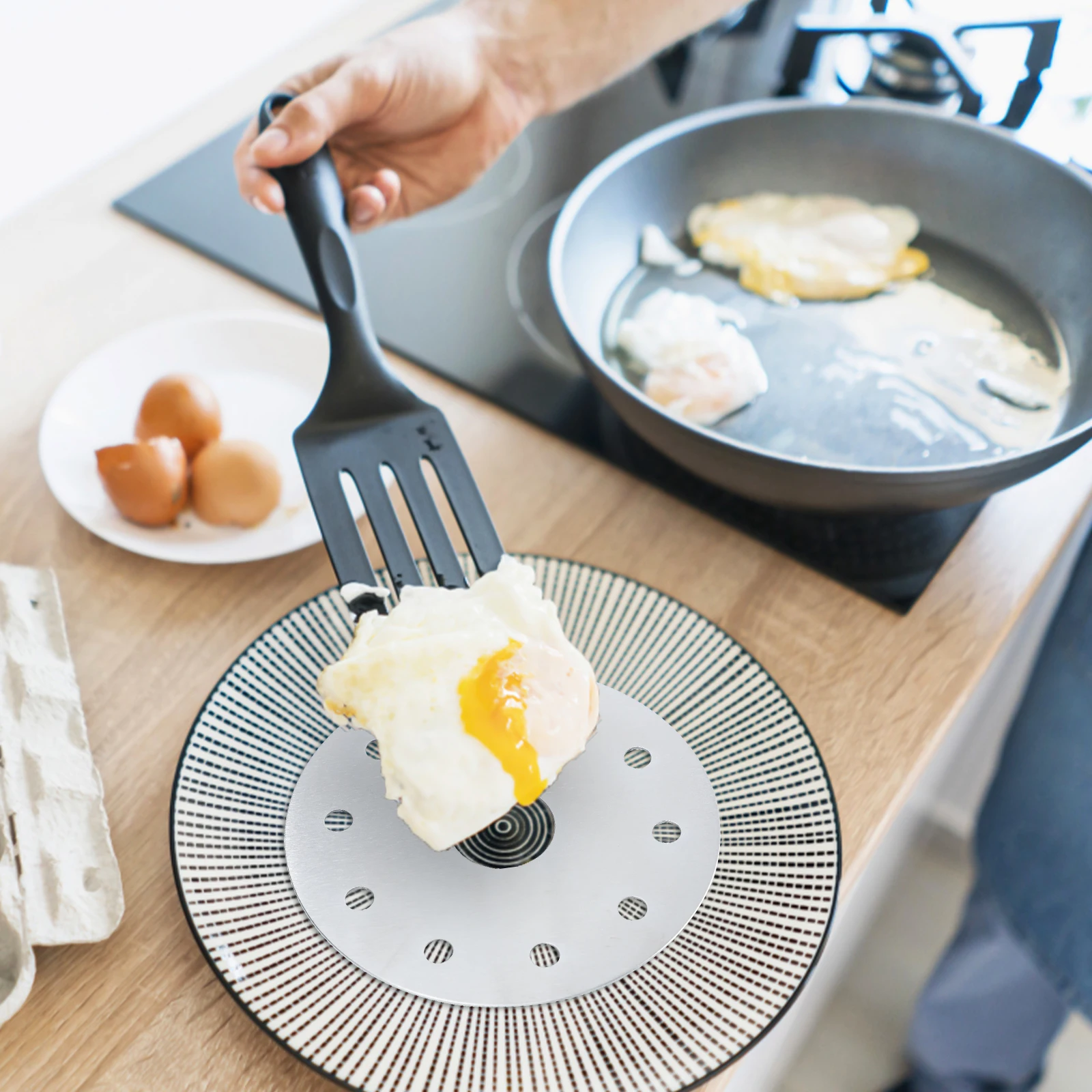 2pcs Stainless Steel Heat Conductor for Casserole Induction Cooker Diffuser Sheet Glass Hob Adapter Cookware Parts