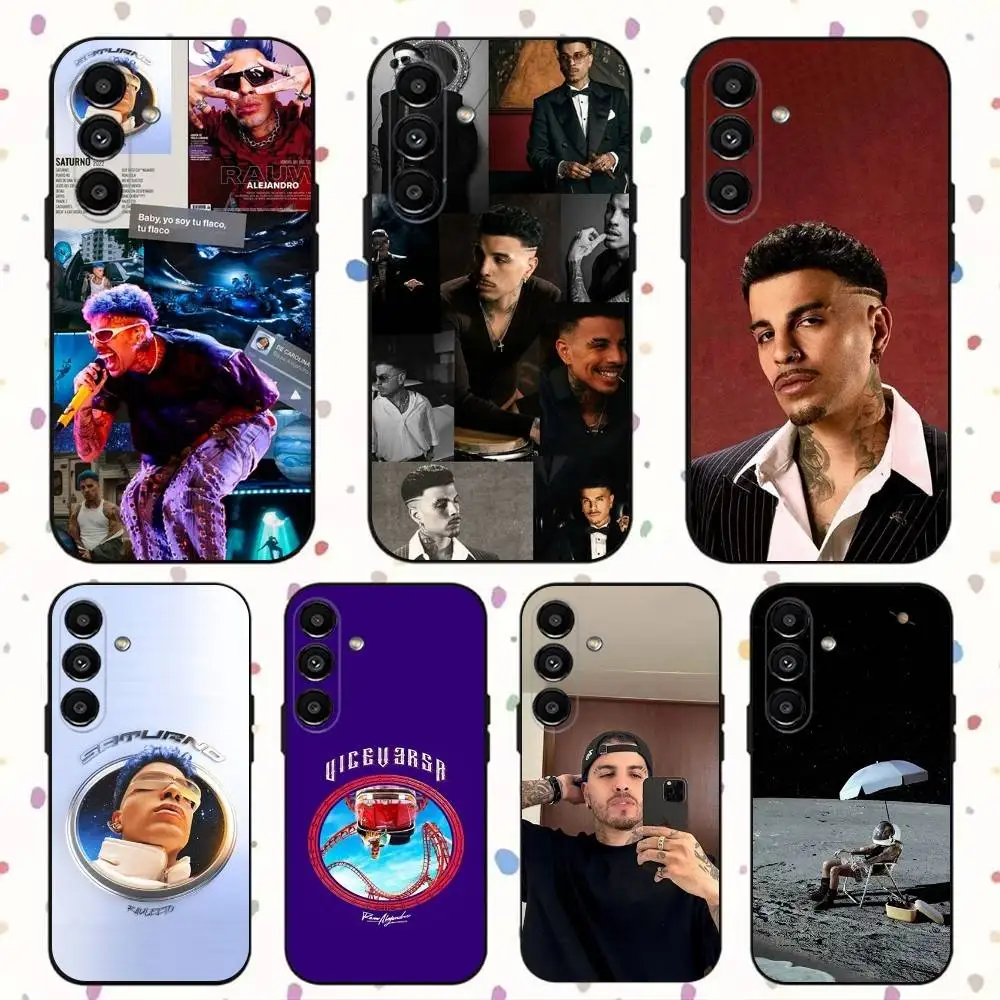 

Singer R-Rauw Alejandro Phone Case For Samsung S24,S21,S22,S23,S30,Ultra,S20,Plus,Fe,Lite,Note,10,9,5G Black Soft Cover