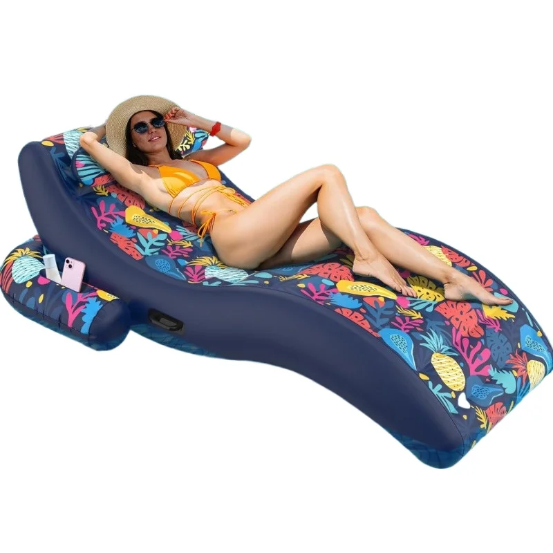 

S-type Water Lounger Couch Recliner Adult Pool Back Pontoon Inflatable Bed