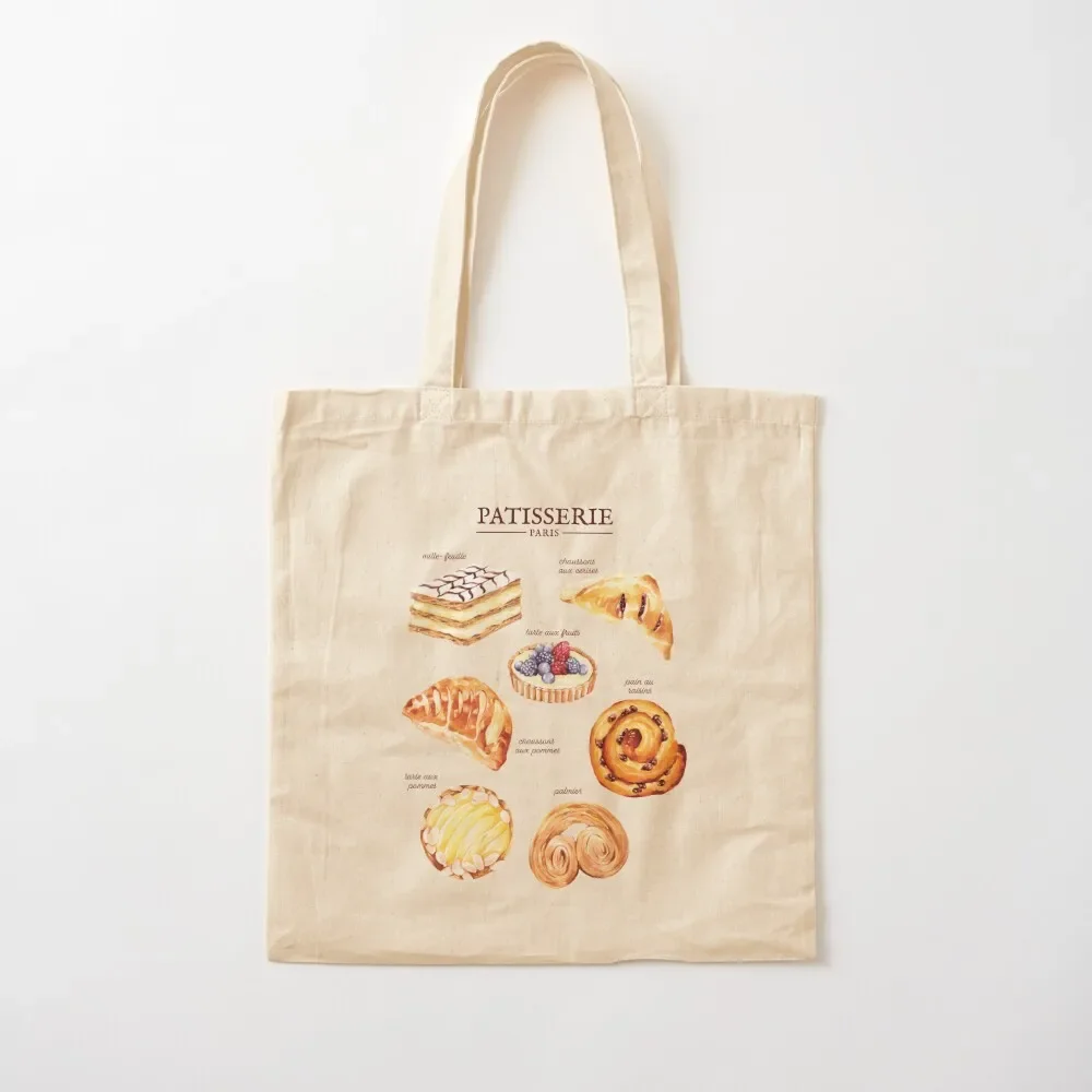 

Parisian Pastry Tote Bag canvas shopping bag tote bags men Tote Bag