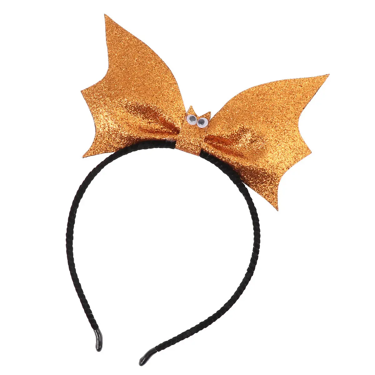 

Black Sequin Bat Hair Hoop Comfortable Headband Lightweight Non-Deformation Hair Band for Carnival Christmas Party