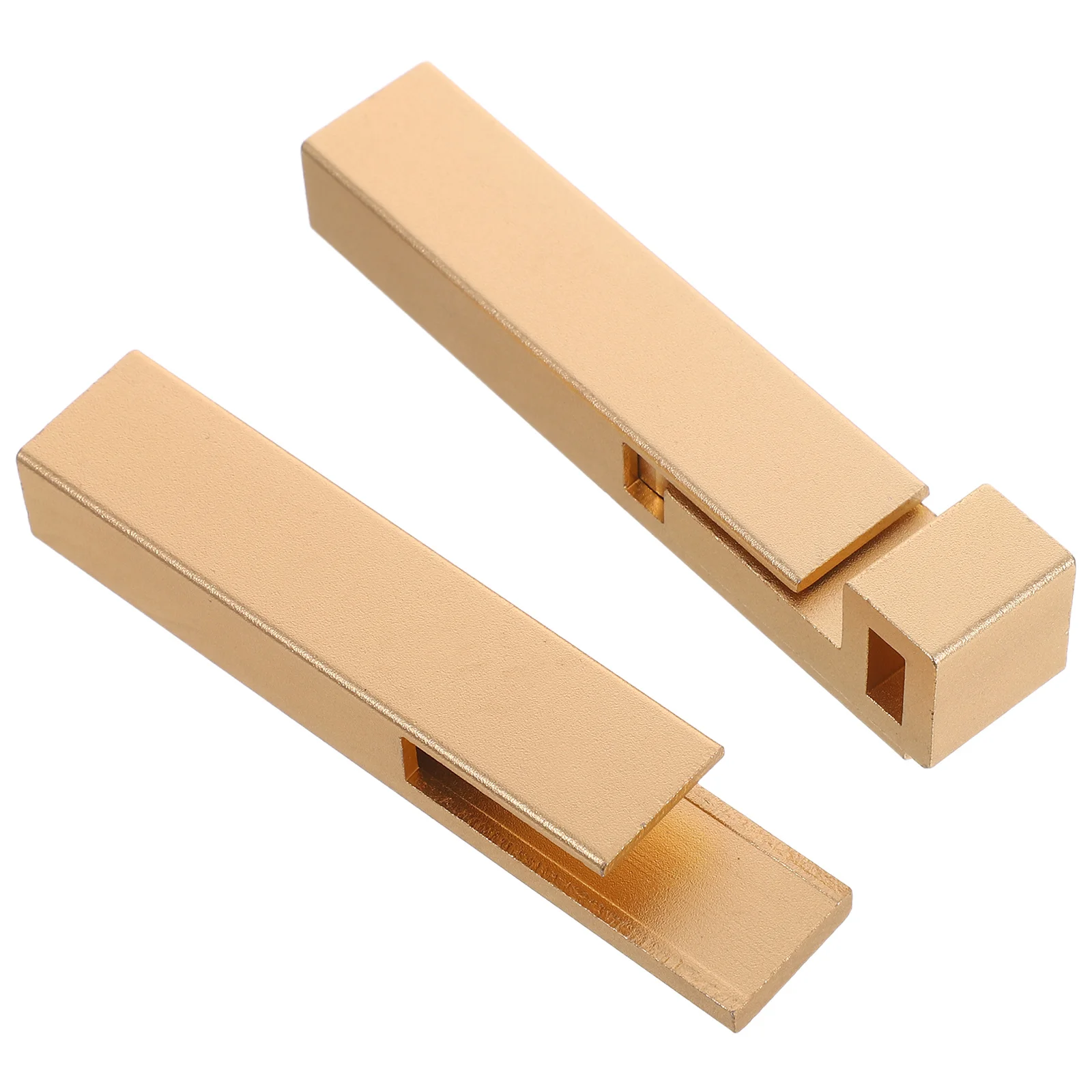

1Set Aluminum Alloy Door Latch Matte Gold Sliding Bolt Lock Privacy Safety Bathroom Wooden Door Security Latch Anti-Theft Slide