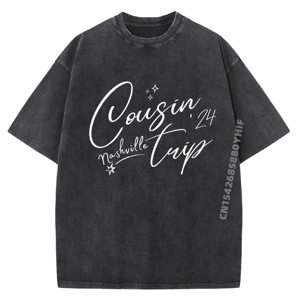 

Nashville Cousin Trip Reunion Семейные летние каникулы Мужская одежда больших размеров Футболки с рисунком Мягкие потертые топы