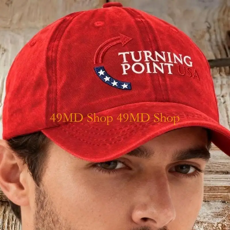 49MD Retro Turning Point Action Print Baseball Cap Unisex This is The Turning Printed Hat Independence Vintage Hats