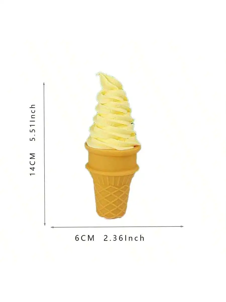 1PCS Simulation Ice Cream Cone Model Home Decor Commercial Cone Decor Window Display Decoration Photography Prop