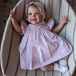 50CM Lovely Harper Reborn Baby Dolls Handmade Painted Realistic Soft Cloth Body Newborn Doll Toys For Kid's Gifts Muñecas Reborn