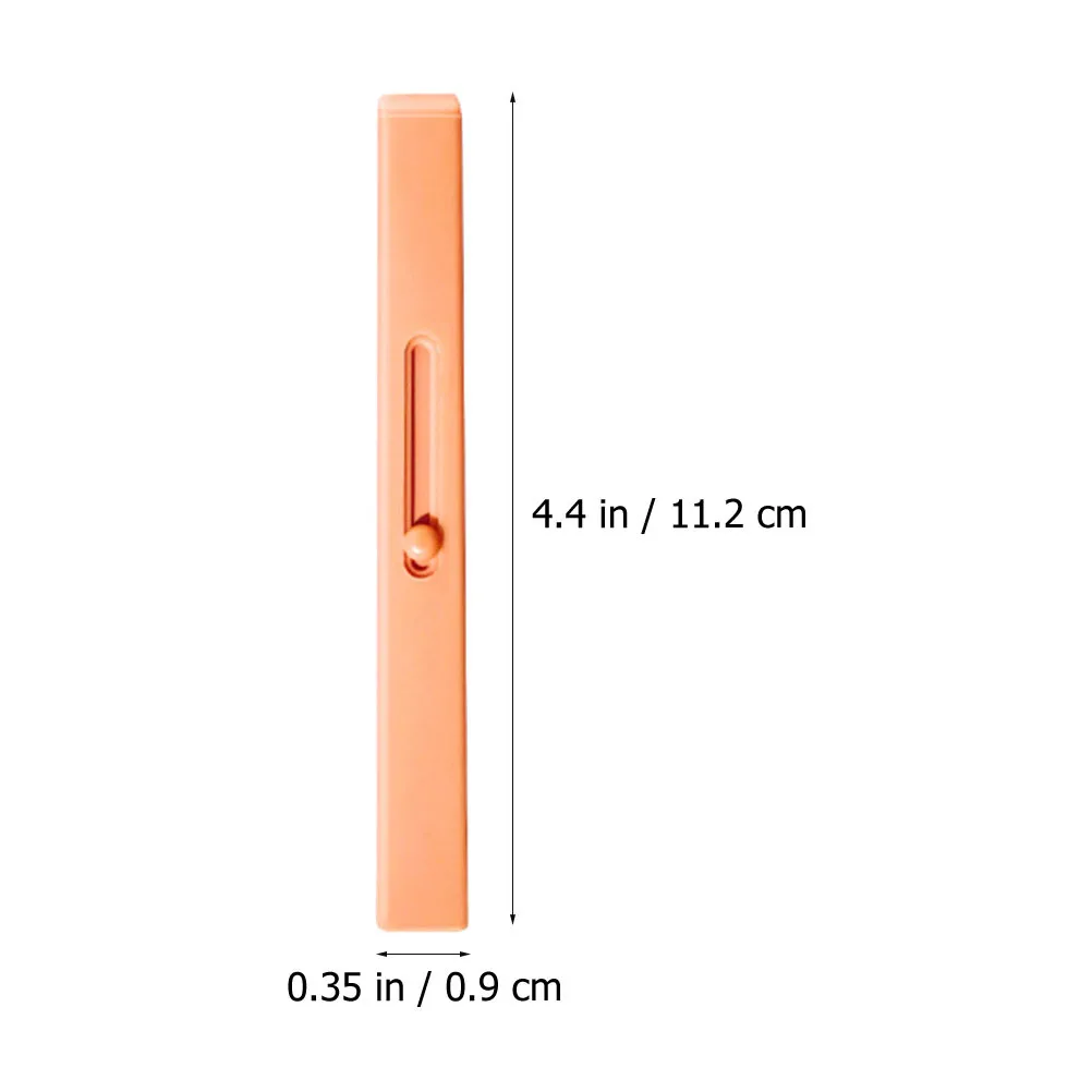 1 pennello per labbra retrattile arancione caldo, applicatore delicato sulla pelle per rossetto preciso e applicazione di trucco in viaggio