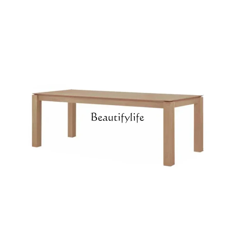 

D25North American White Oak Solid Wood Dining Table Wabi Sabi Home Japanese Rectangle DeskSSS
