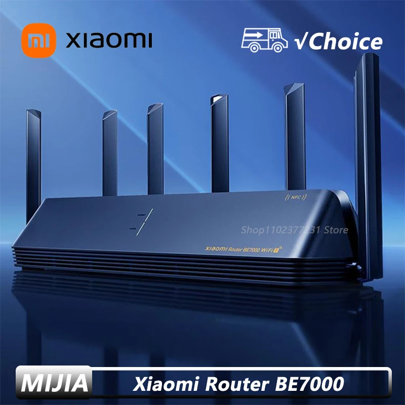 New Xiaomi Router BE7000 Tri-Band WiFi Repeater VPN 1GB Mesh USB 3.0 IPTV 4 X 2.5G Ethernet Ports Modem Signal Amplifier