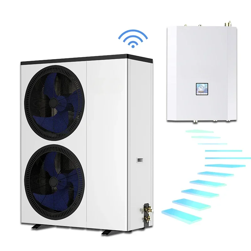 Special -30C Degree EVI Air Source Split Heat Pump Water Heater Winter All-in-One Air-to-Water Heat Pump System