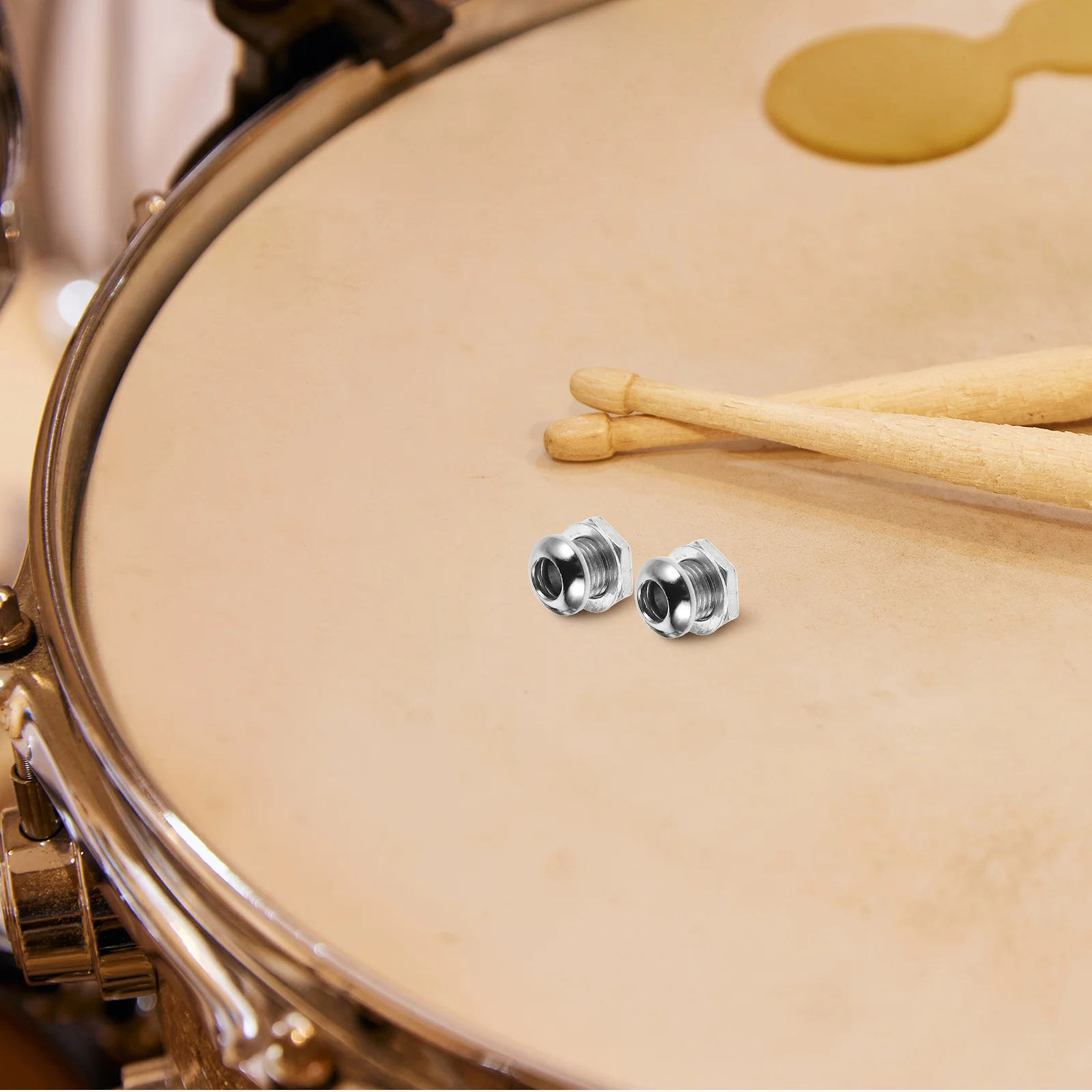 

4 Pcs Musical Instrument Drum Vent Hole Screw Accessory Steel Mounting Hardware