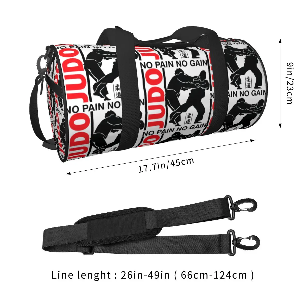 Judo Martial Art Jiujitsu Gym Bag Swimming Sports Bags Couple Printed Gym Accessories Cute Fitness Bag Outdoor Handbags