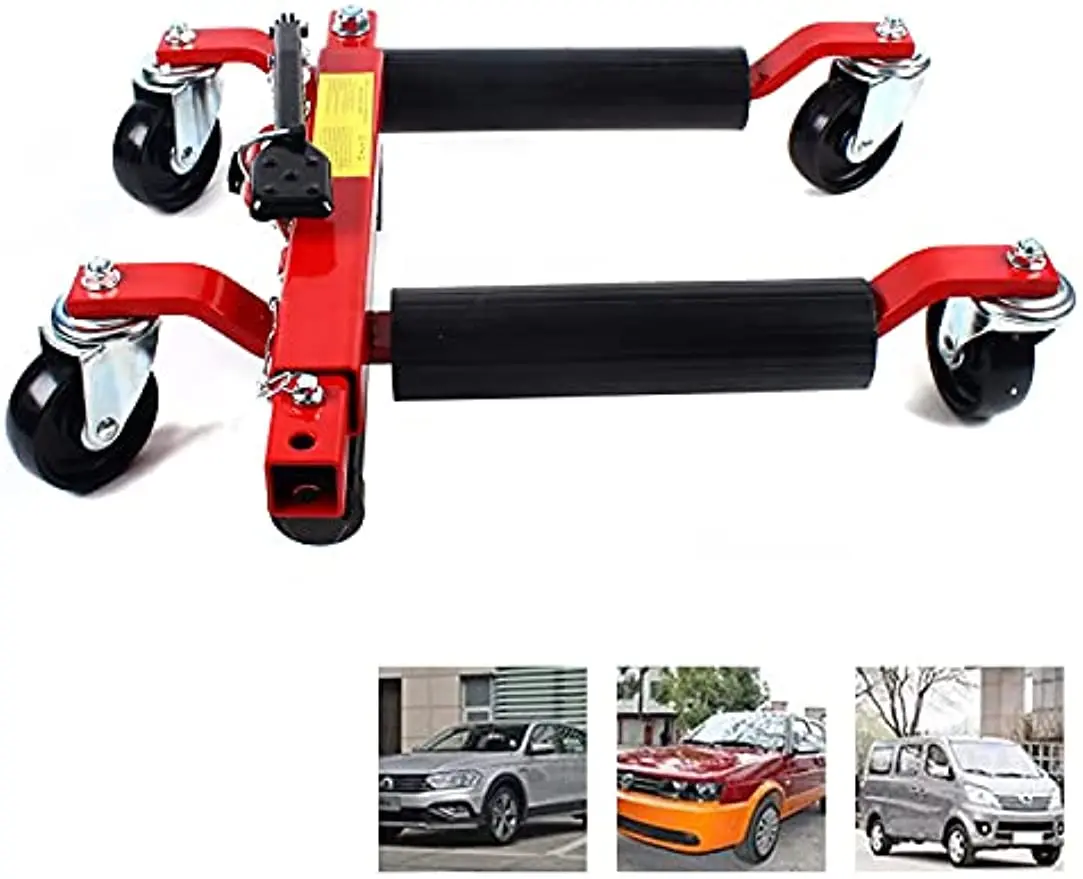 Of 1500lb Hydraulic Positioning Car Wheel Dolly Jack Lift Moving Vehicle