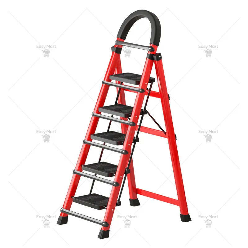 Ladder Household Folding Portable Multi-function Thickened Indoor Herringbone Ladder Mobile Ladder Retractable High Stool
