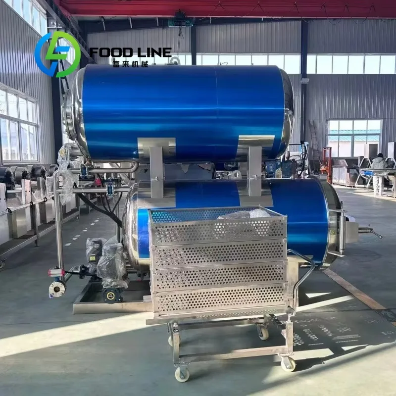 Autoclave Machine Food Sterilization Unit Shaking Motion Even Heat Distribution Bone Broth Pouch Retort Line Wholesale Order