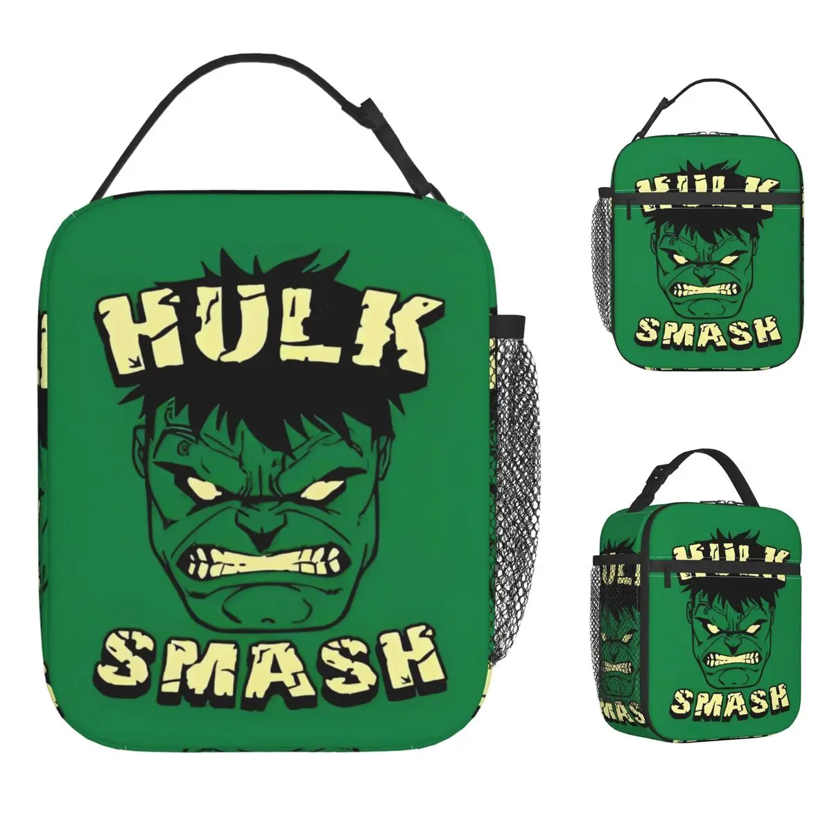 

Невероятные изолированные сумки для обеда с лицом Халка, большой контейнер для обеда, термосумка, сумка-тоут, ланч-бокс, пляжные дорожные сумки для еды