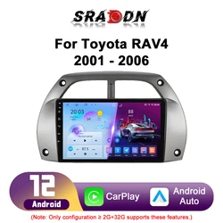 For Toyota RAV4 Rav 4 2001 2002 2003 2004 2005 2006 Car Radio Android Automotive Multimedia Player Carplay Screen Auto Stereo