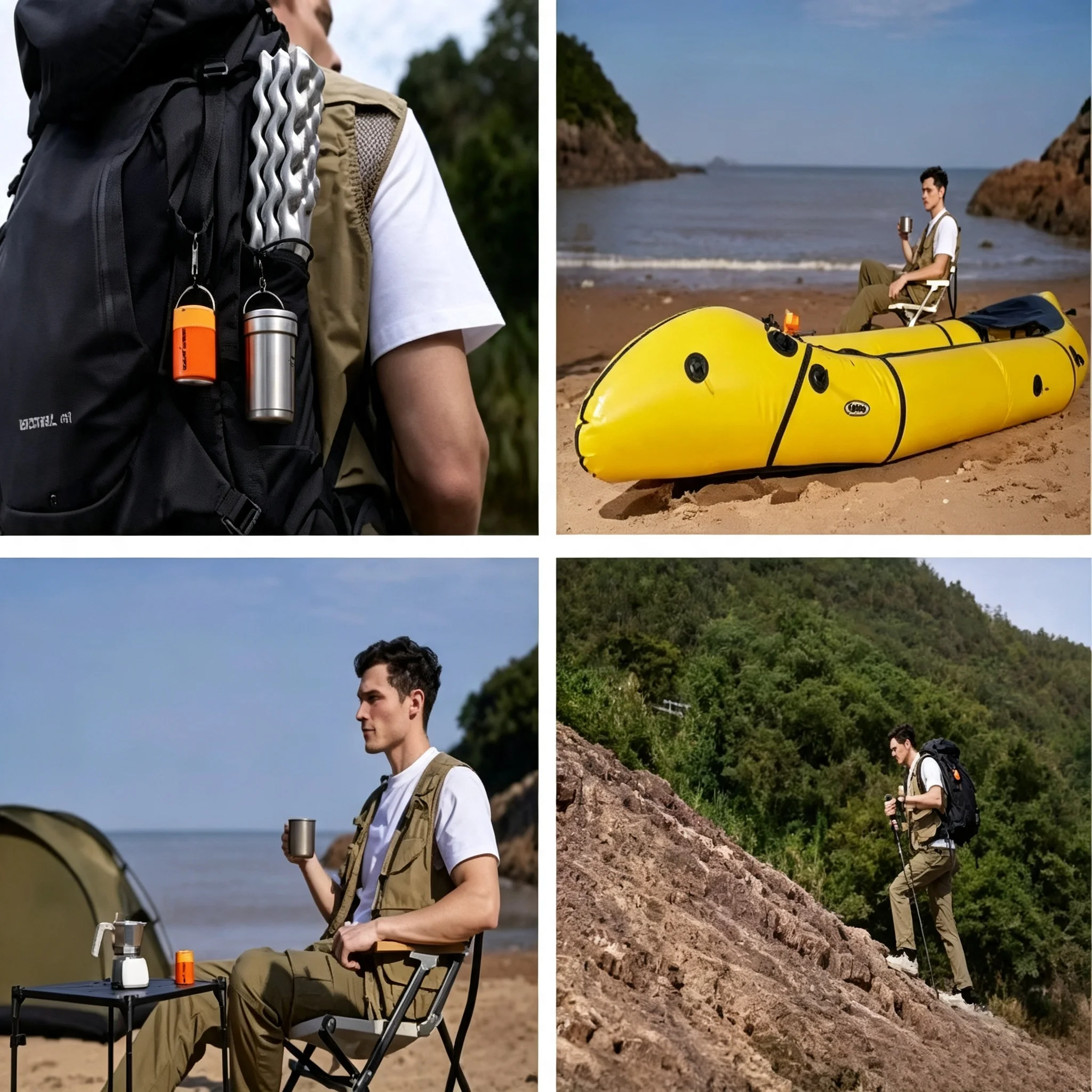Mini Tragbarer Luftkompressor mit LED-Licht Typ-C Wiederaufladbare Leichtgewichtige Pumpe für Outdoor-Camping – Detail 15