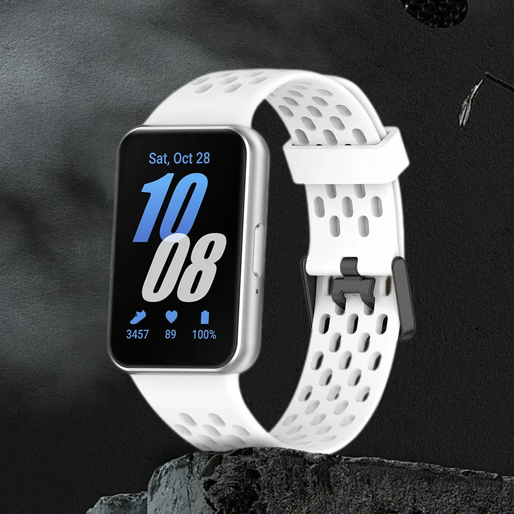 สายนาฬิกาที่ระบายอากาศได้ สายนาฬิกากันน้ำ สายรัดข้อมือสมาร์ทวอทช์สำหรับนาฬิกาอัจฉริยะซัมซุง กาแล็กซี่ ฟิต 3