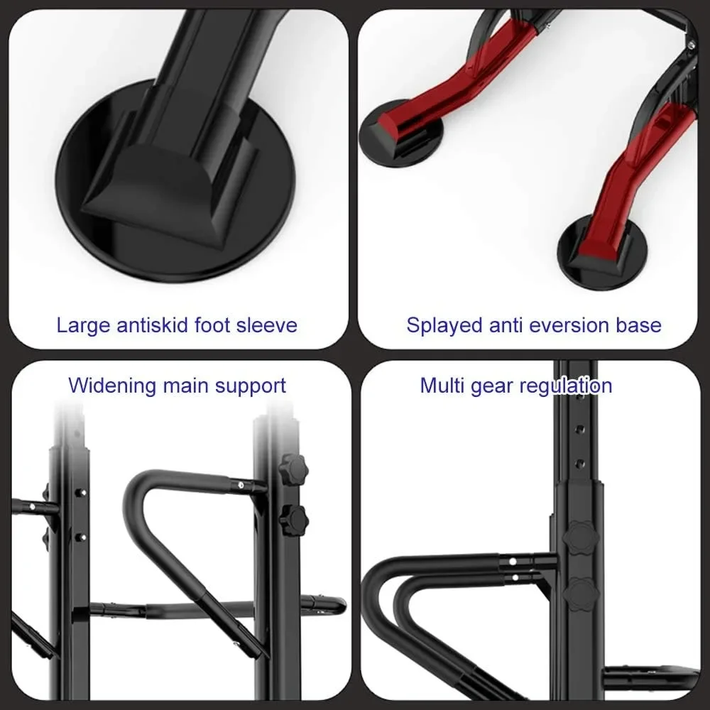 Power Tower Dip Station Pull Up Bar Multi-Function Strength Training Fitness Workout Station for Home Office GymPush-Ups Stands