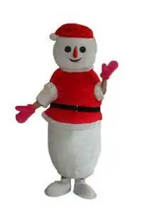 Costume de mascotte de dessin animé de bonhomme de neige, robe de paupières en peluche, Halloween, Noël, adulte, nouveau