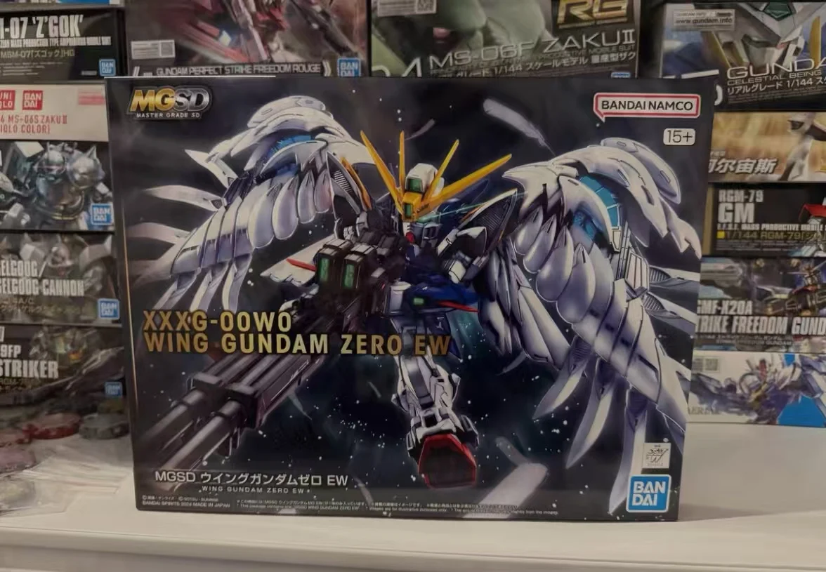 

New Mgsd Wing Zero Custom Ew Angel Feather-Drop Mech Assembly Model Kit With Water Decals Desktop Ornament Action Figure Toy
