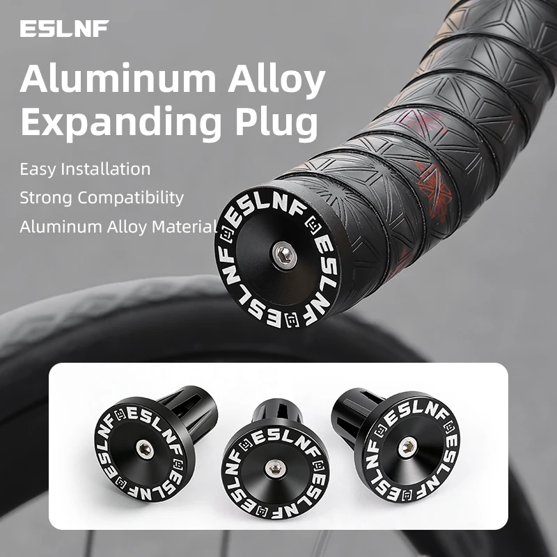 ESLNF Aluminium Lenkerendkappen Fahrradgriffstopfen für MTB BMX Rennräder Fahrradzubehör