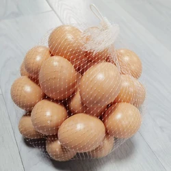 Toy eggs 30 Pcs Poultry Series Plastic Fake egg Hens hatch nest eggs Children's toys Farm Animal Cages Accessories DIY painting