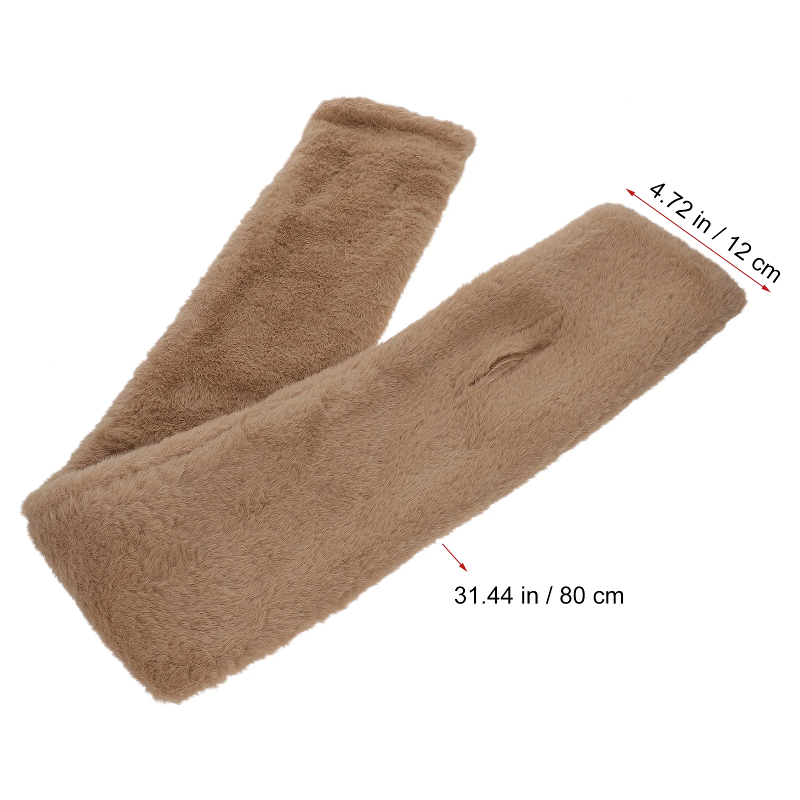 

1pc Winter Warm Scarf for Neck Khaki Furry Women Fake Rabbit Cold Proof Cozy Wrap Soft Long Life Cozy Shawl