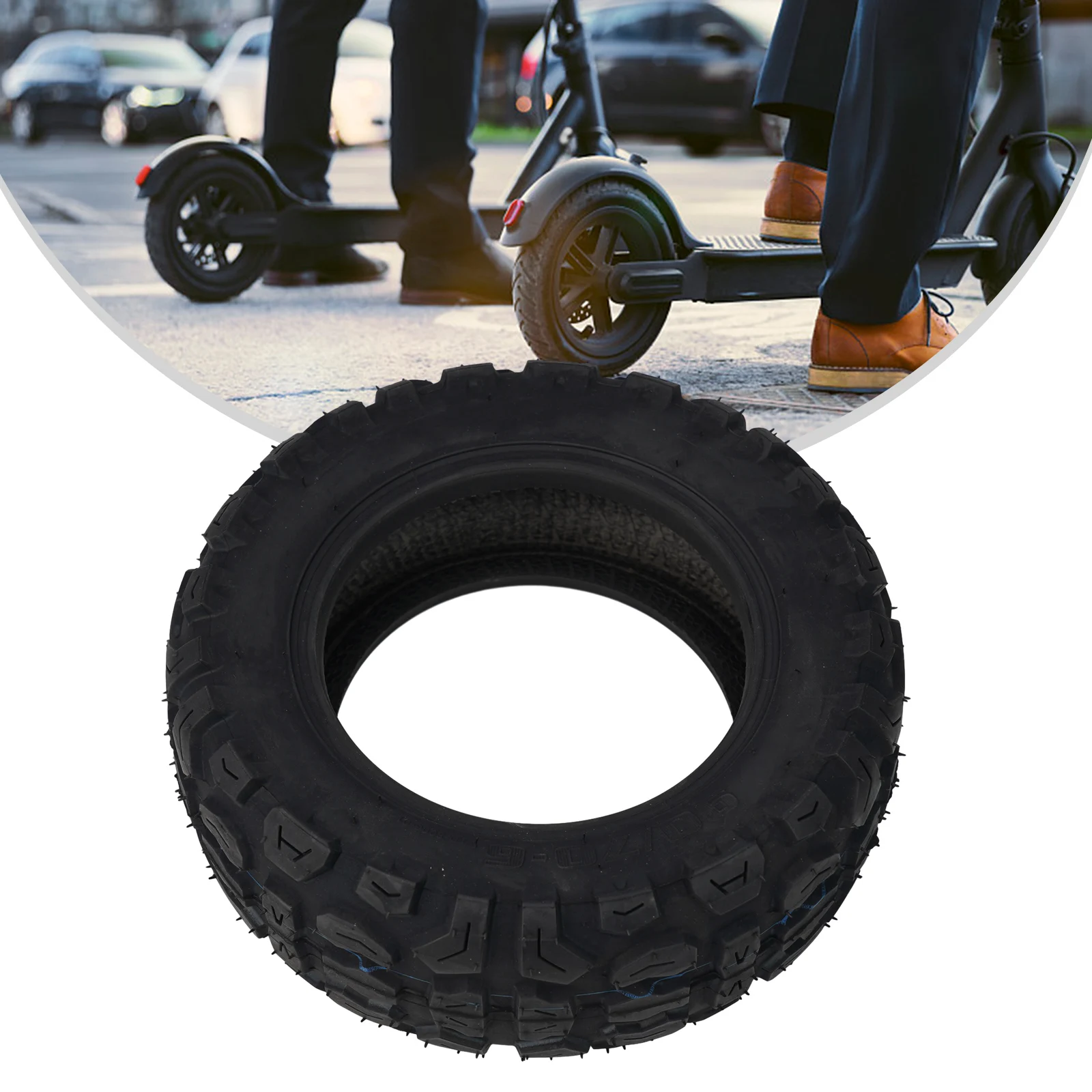 

High Quality Tubeless Tire Solid Tire Vacuum Tyre 10 Inch Anti-skid Black For Balance Car For Electric Scooter